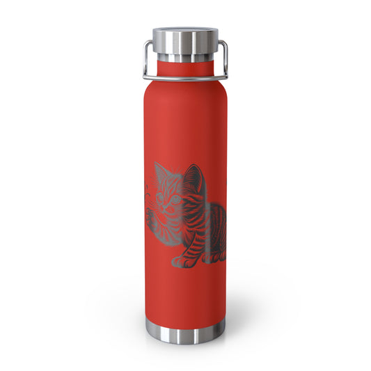 Cat and Butterfly Insulated Water Bottle - 22oz insulated bottle