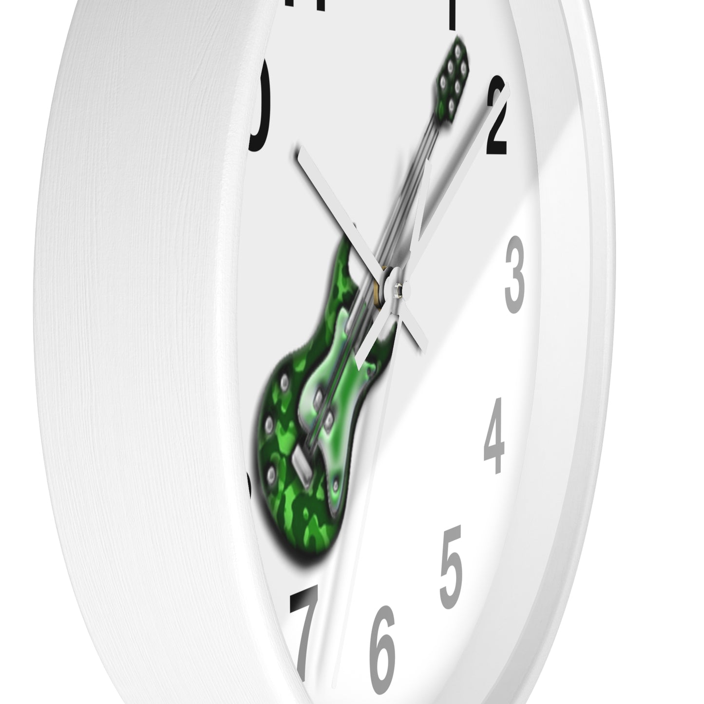 Guitar Wall Clock - Musicians Gift, Home Decor, Music Room Accessory, Timeless Instrument Art, Unique Bedroom Decor