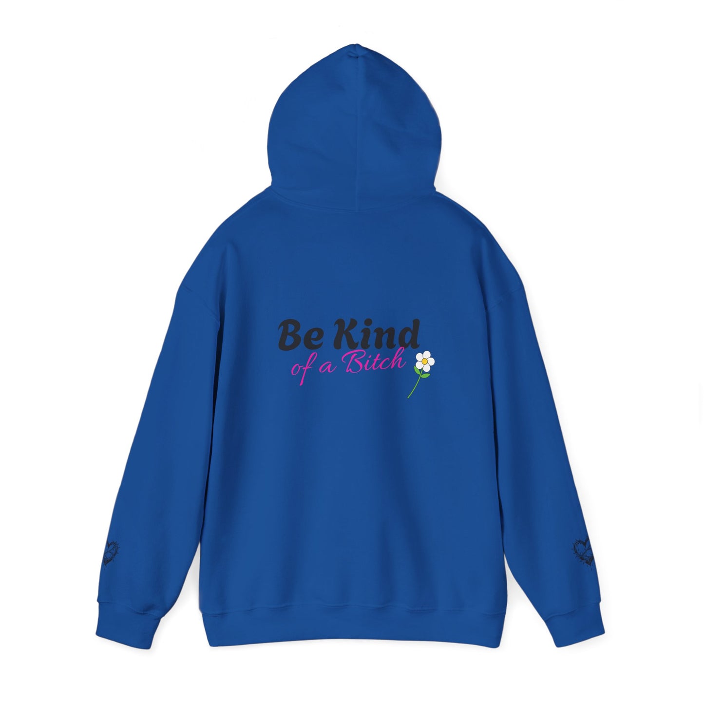 Chic Hooded Sweatshirt with Heart Design - Cozy Streetwear, Perfect Gift for Friends, Casual Style, Empowering Sayings, Unisex Fashion