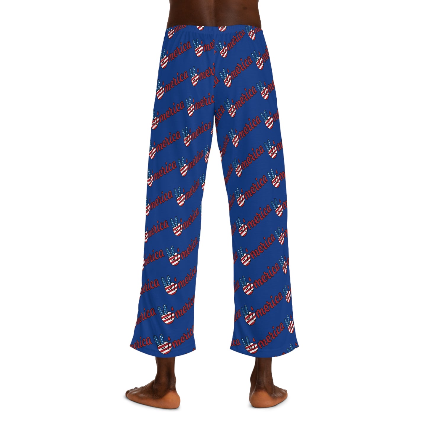 Patriotic Men's Pajama Pants, Comfy Sleepwear for Independence Day