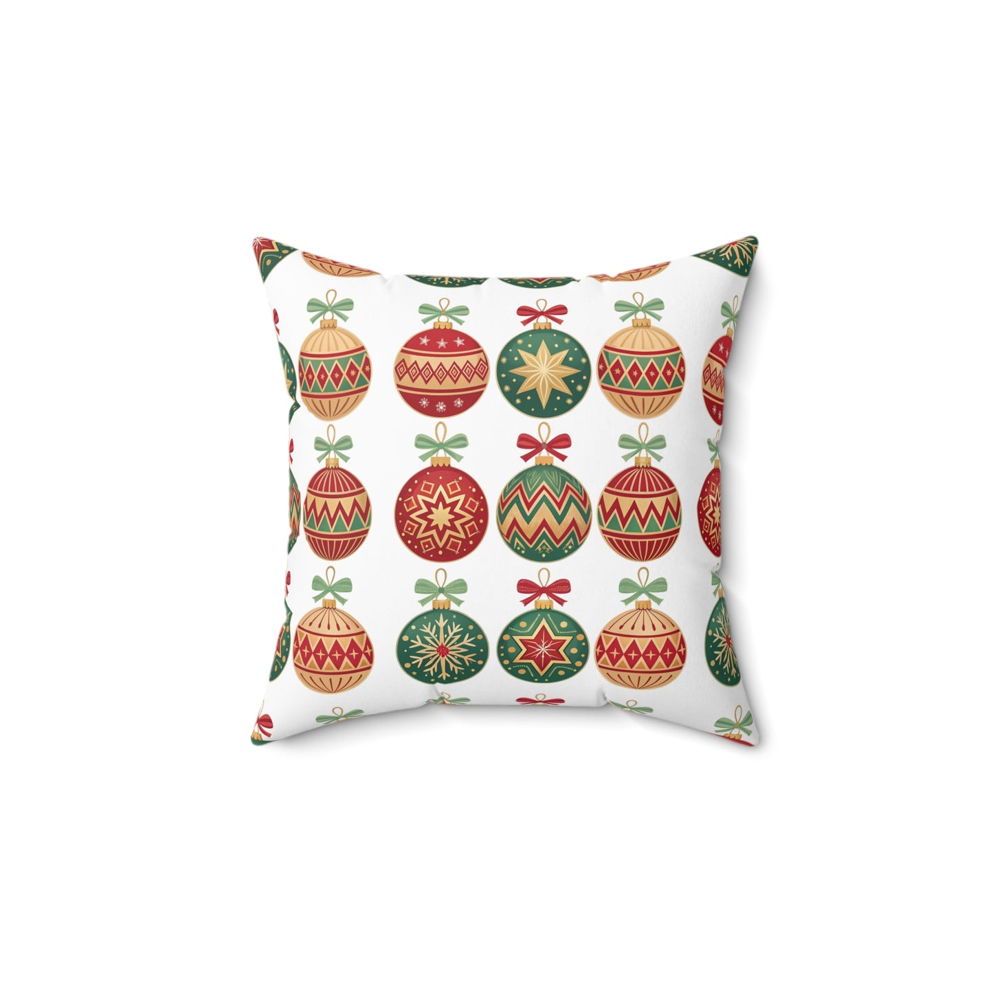 Festive Holiday Throw Pillow, Christmas Pillow Cover, Decorative Couch Cushion, Seasonal Home Decor, Winter Ornament Pillow