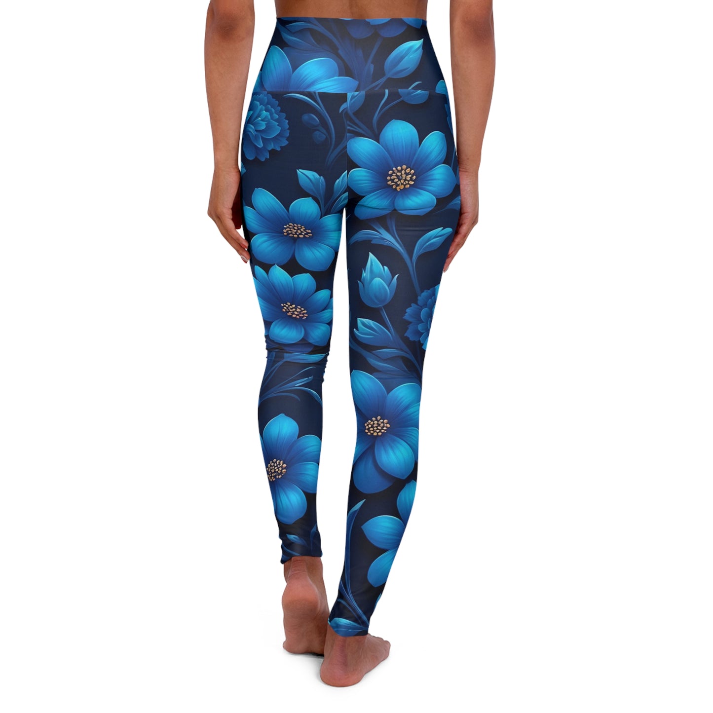Floral High Waisted Yoga Leggings | Stylish Workout Leggings, Fitness Apparel, Activewear, Boho Style, Gift for Her
