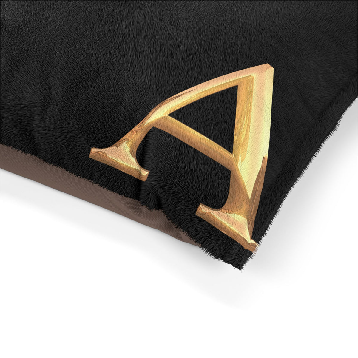 Personalized Pet Bed with Initial - Letter A Custom Dog Bed, Cozy Cat Bed, Unique Pet Gift, Monogrammed Pet Pillow