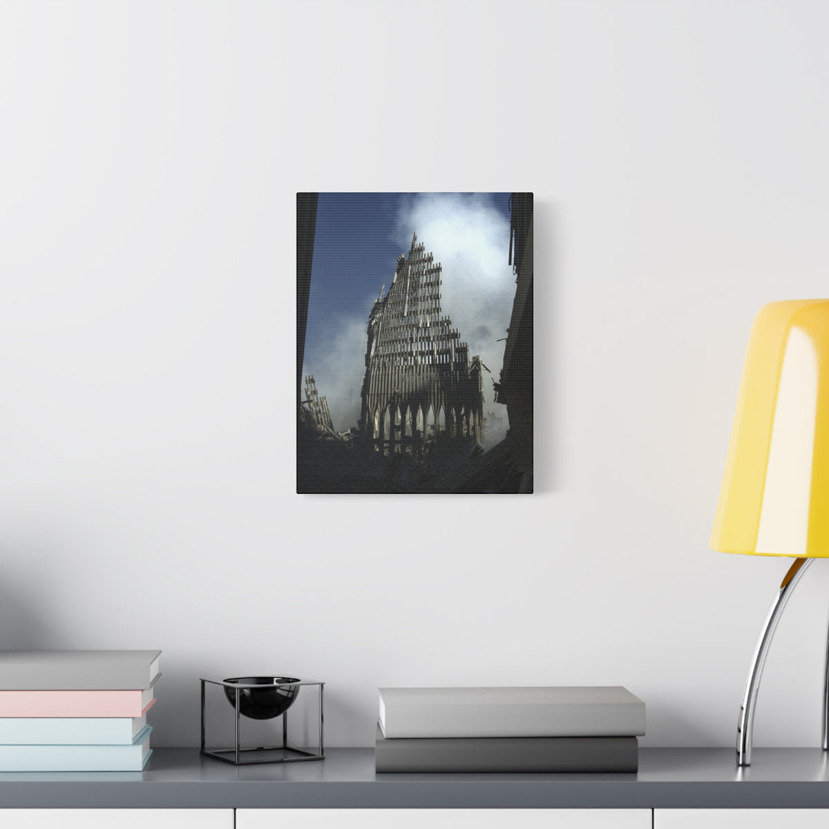 Matte Stretched Canvas - Ruined Cathedral Architectural Print