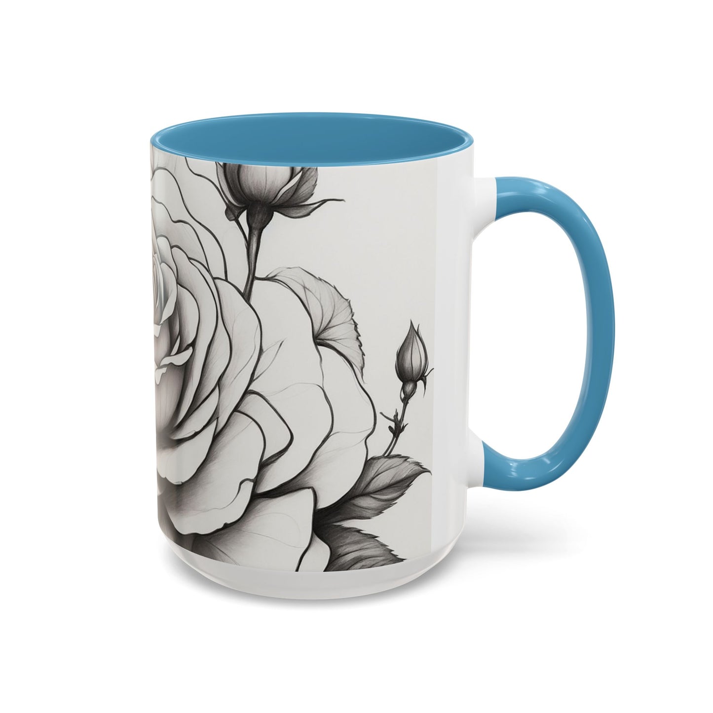 Elegant Floral Coffee Mug - Perfect Gift for Flower Lovers, Mother's Day, Birthdays, Home Decor, Office Use