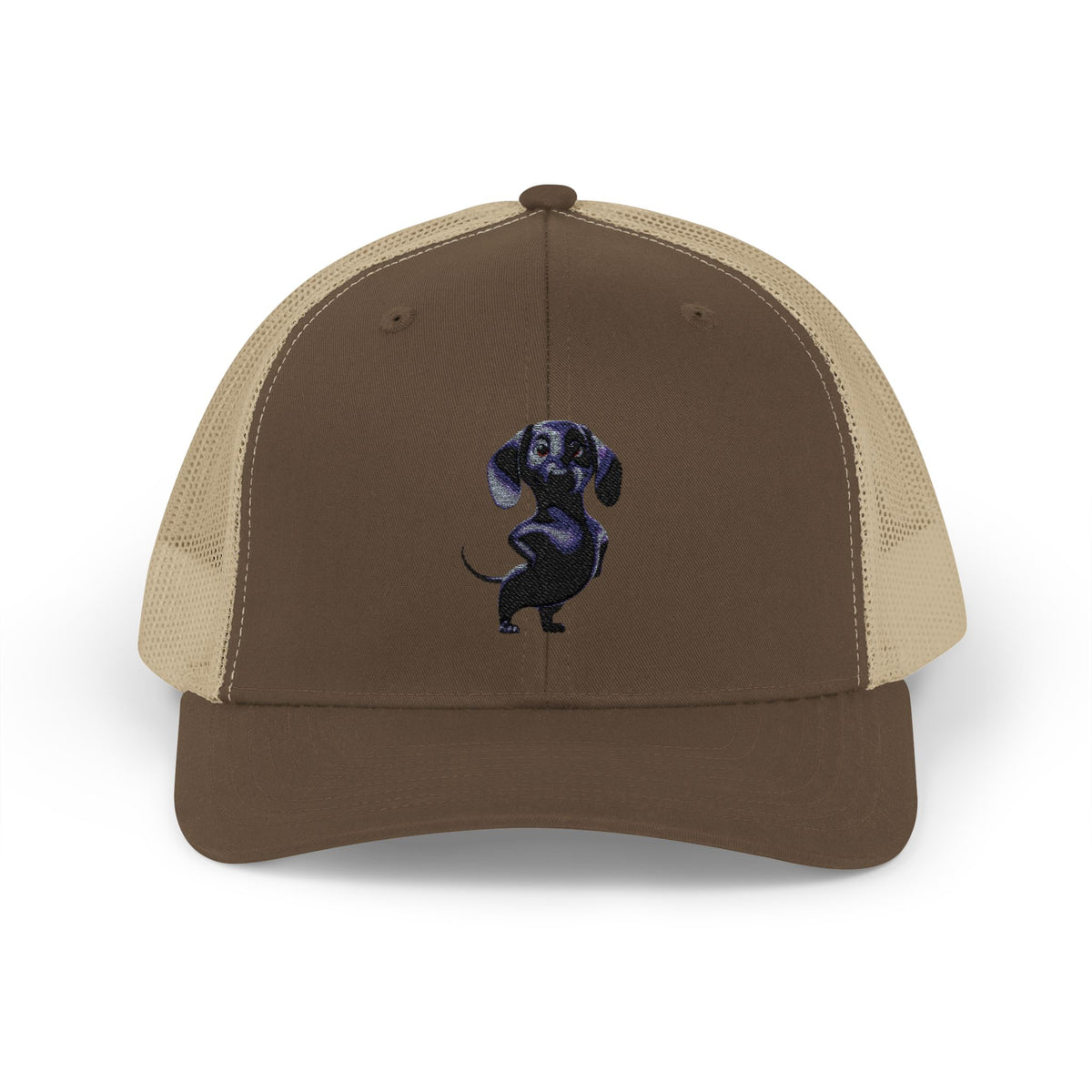 Dachshund Galaxy Trucker Cap – Embroidered Space Sausage Dog Snapback