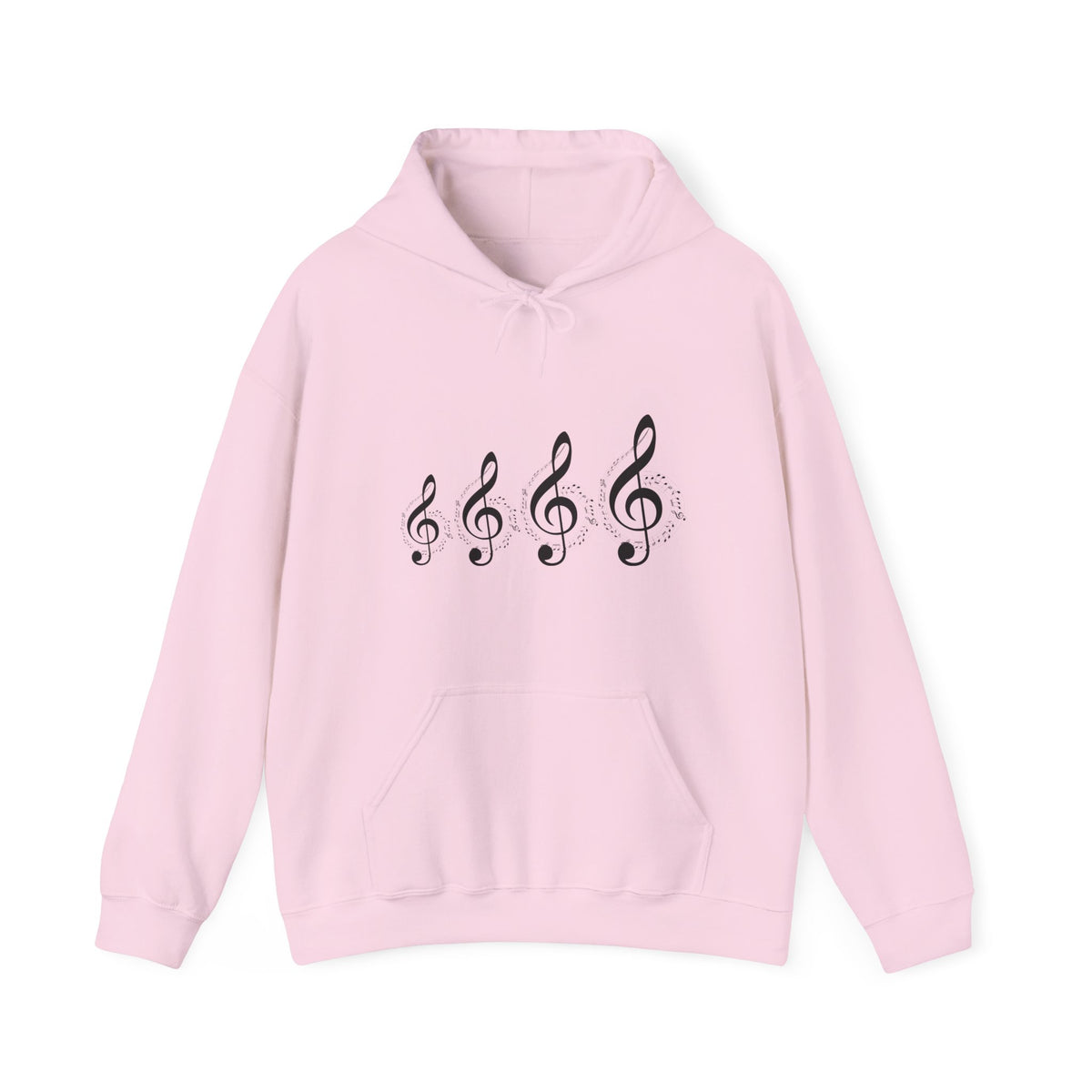 Treble Clef Hoodie – Minimal Music Note Graphic Sweatshirt for Musicians