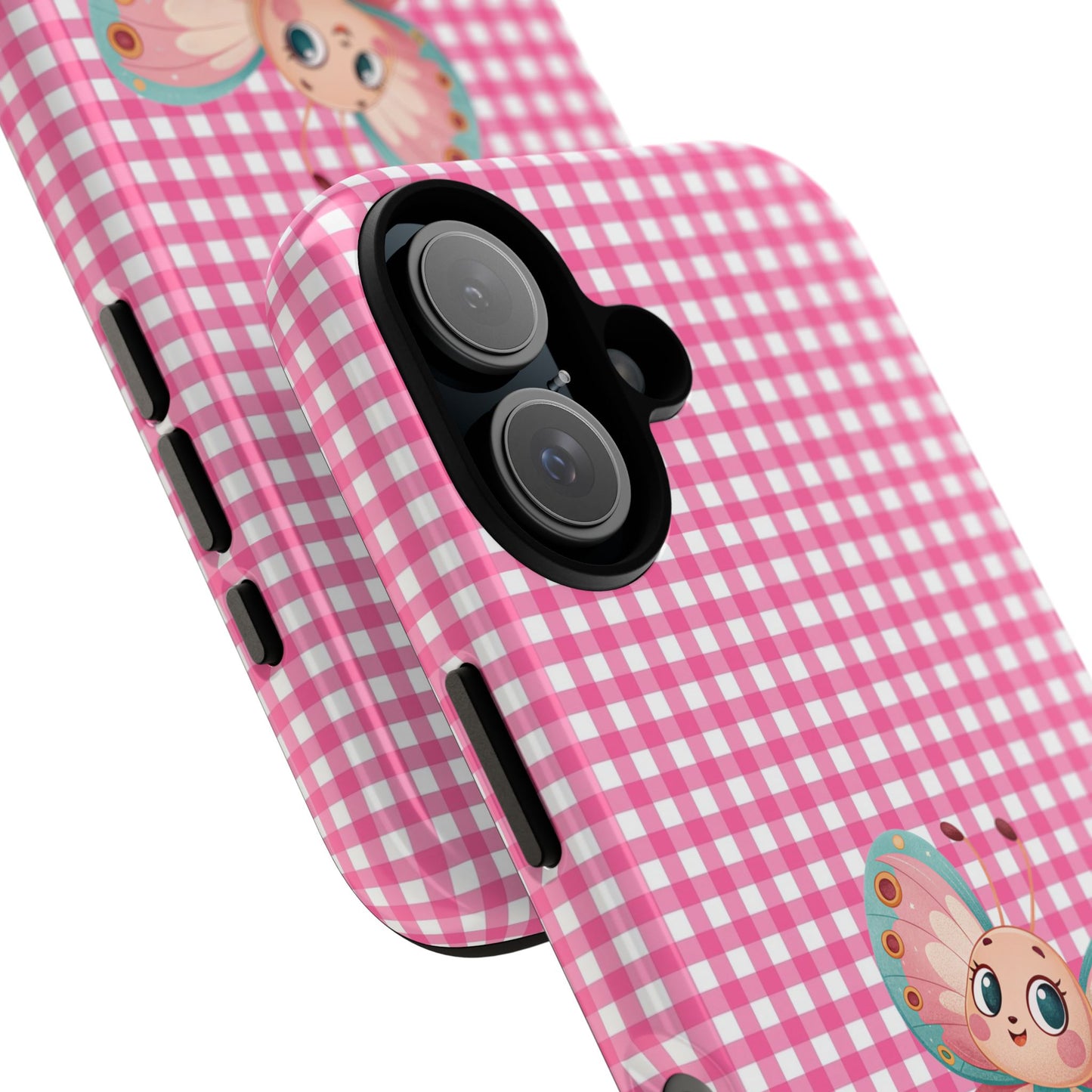Cute Butterfly Phone Case, Tough Cases, Floral Phone Accessory, Gift for Her, Spring Fashion, Kids' Birthday Present, Pastel Aesthetic