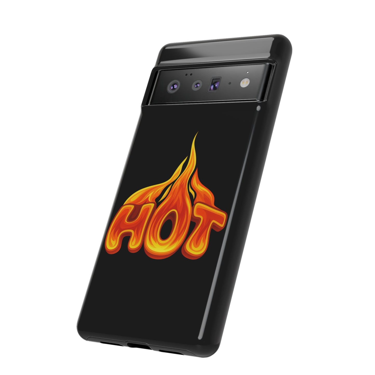 Stylish Phone Case, Hot Flames Design, Gift for Teens, Trendy Accessory, Protective Cover, Unique Phone Case