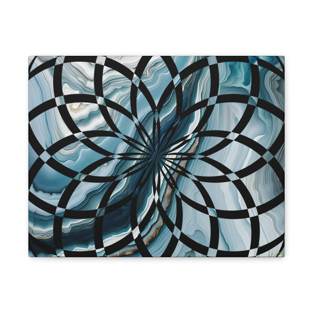 Abstract Geometric Art Canvas Print, Modern Wall