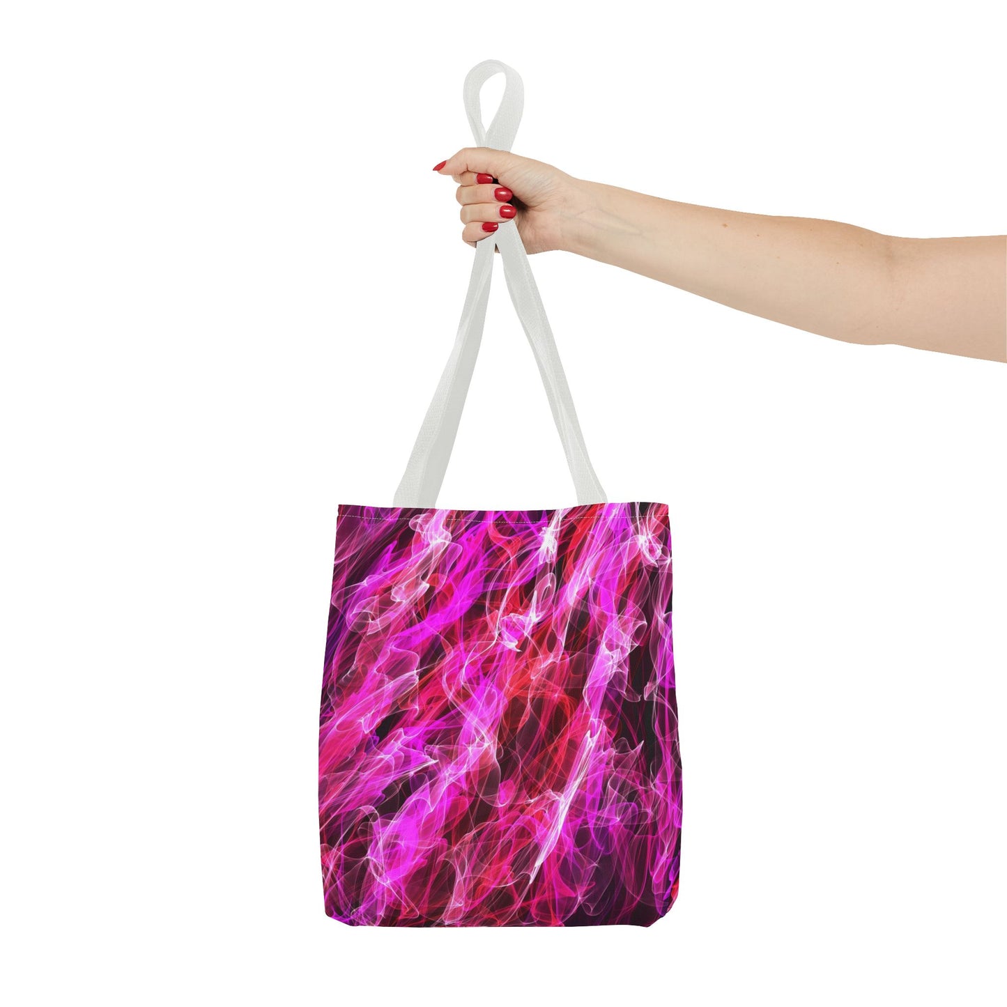 Vibrant Abstract Tote Bag, Colorful Shopping Bag