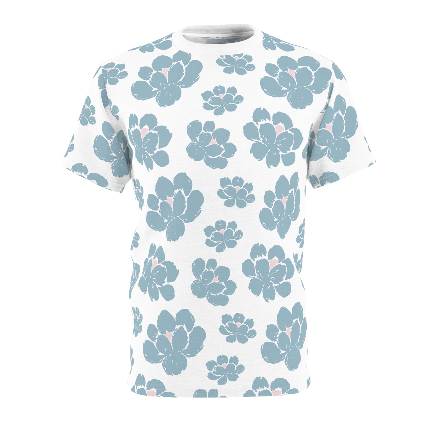 Floral Unisex Cut & Sew Tee: Breezy, Stylish, Casual Wear, Perfect for Spring & Summer, Gift for Nature Lovers, Everyday Comfort Tee