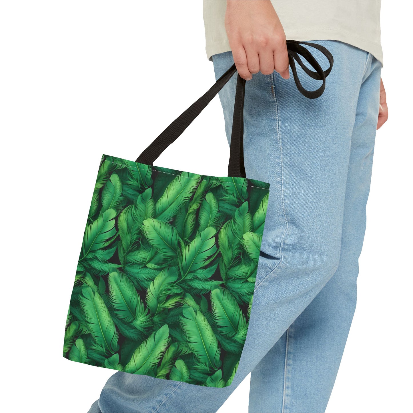 Tropical Leaf Tote Bag, Eco-Friendly Shopping Bag, Beach Day Essential, Vacation Accessory, Summer Gift Idea