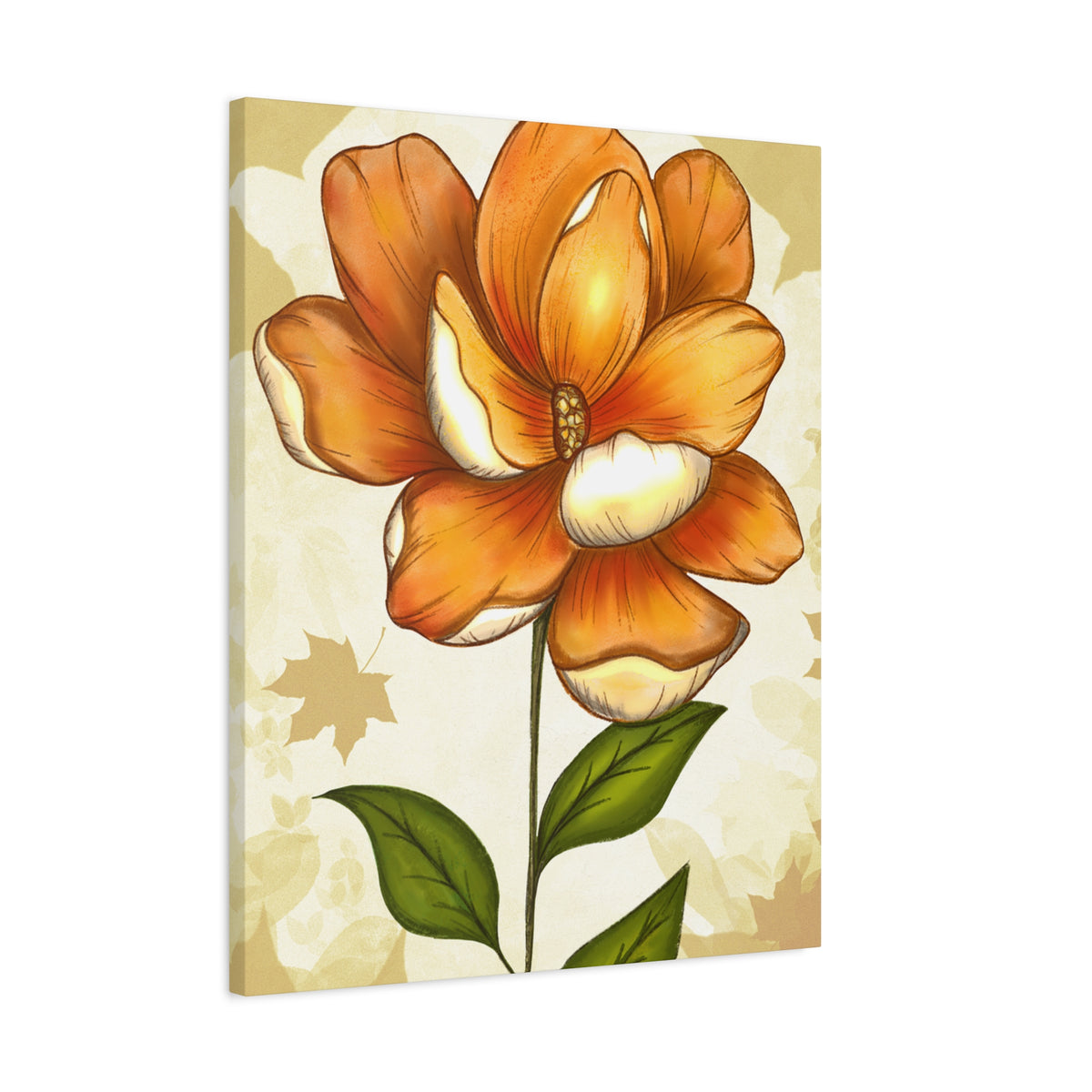 Copy of Matte Canvas, Stretched, 1.25" Tulips Pink and Purple Flowers