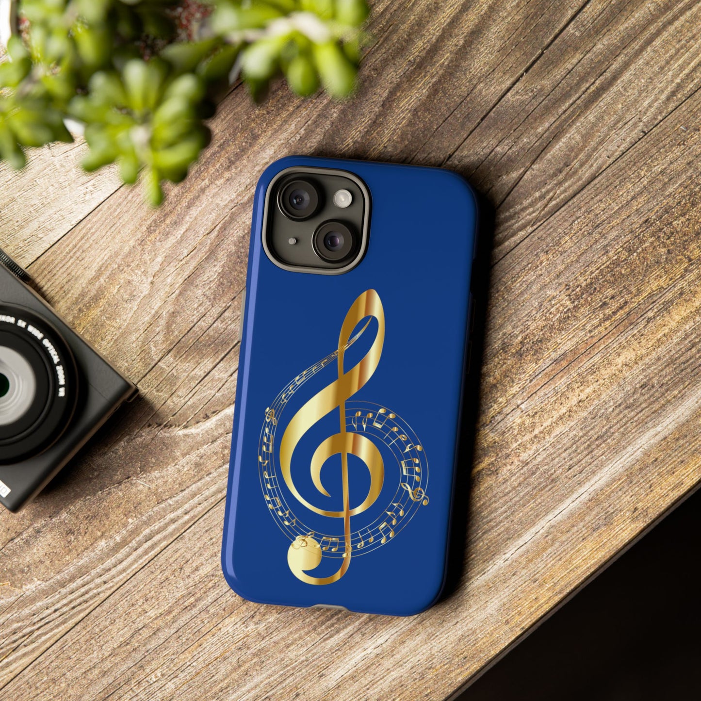 Tough Cases Blue and Gold Musical Note