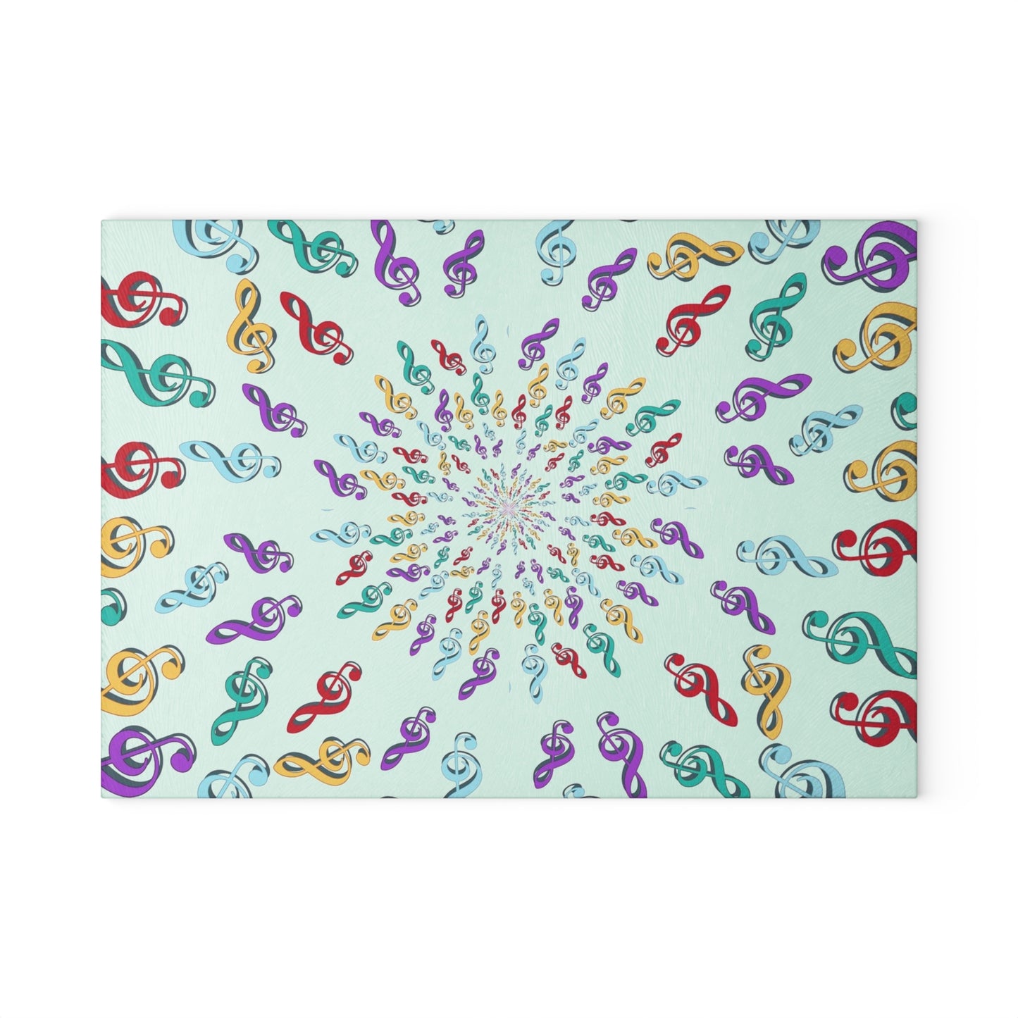 Vibrant Musical Glass Cutting Board, Perfect Gift for Music Lovers, Kitchen Decor, Wedding Gifts, Entertaining Essentials, Unique Home Decor