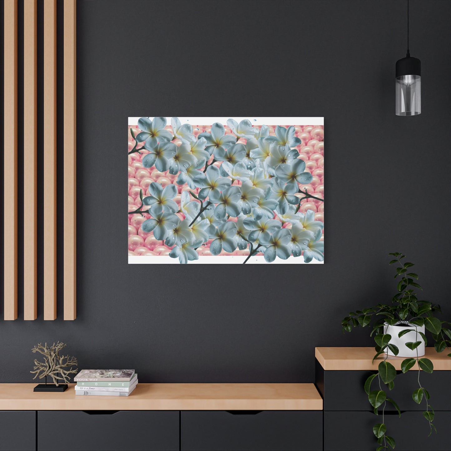 Floral Canvas Art Print - Elegant Home Decor, Botanical Wall Art, Gift for Her, Mother's Day Decoration, Vibrant Flower Artwork