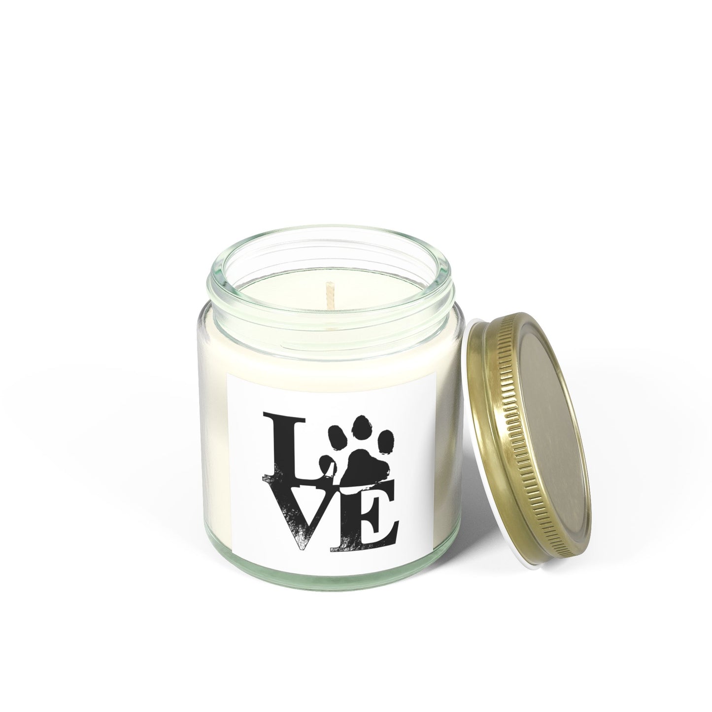 Pet Love Scented Candles - Coconut Apricot Wax for Dog Lovers, Gift for Pet Owners, Home Decor, Cozy Atmosphere, Valentine's Day
