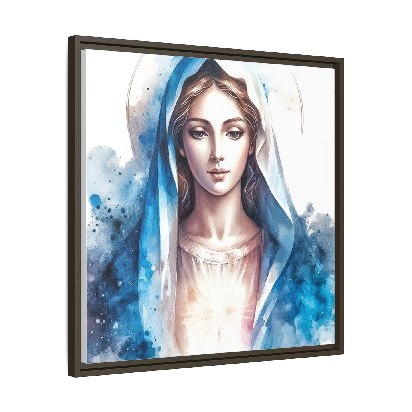 Framed Canvas Art Print, Spiritual Decor, Religious Artwork, Wall Decor, Gift for Faith, Elegant Home Decoration