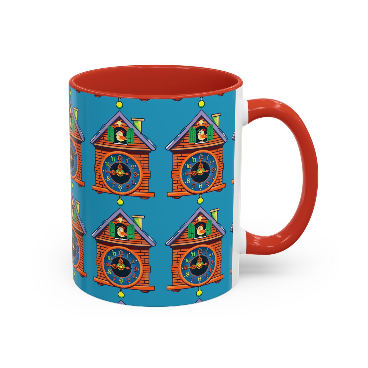Whimsical Clock House Coffee Mug Unique Gift for Home Decor