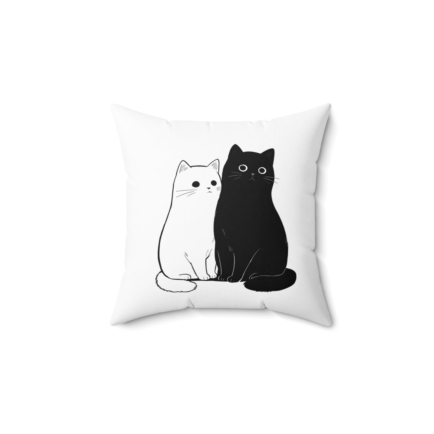 Cute Cat-Themed Decorative Pillow, Throw Pillow for Cat Lovers, Cozy Home Decor, Pet-Themed Gift, Cat Person Gift