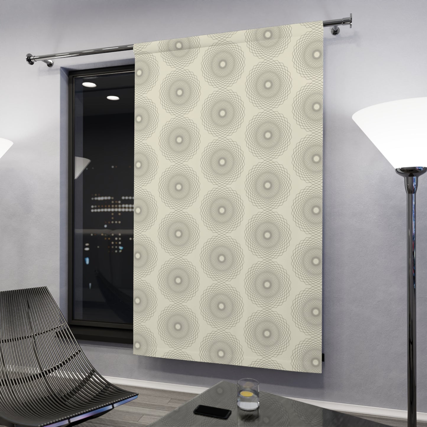 Elegant Patterned Window Curtain - Modern Home Décor, Living Room Drapes, Bedroom Curtains, Minimalist Design