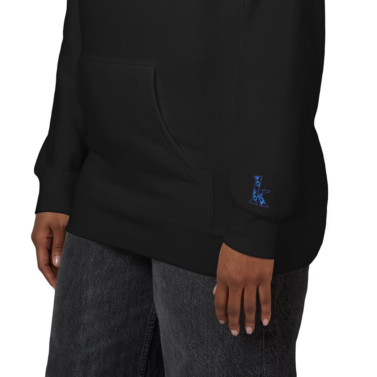 Cozy Floral Monogram Fleece Hoodie for Unisex - Perfect Gift for Birthdays, Valentine’s Day, Casual Wear, Adventure