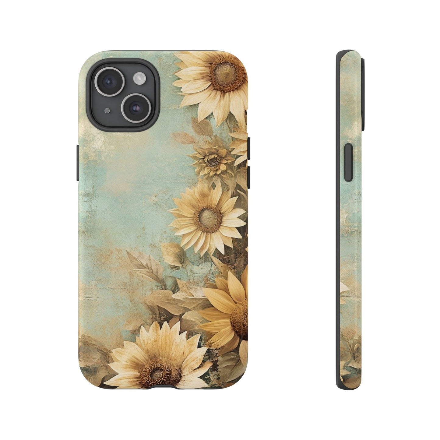 Sunflower Phone Case, Tough Shell Floral Cover, Nature Inspired Gift, Durable Protective Case, Perfect for Spring and Summer