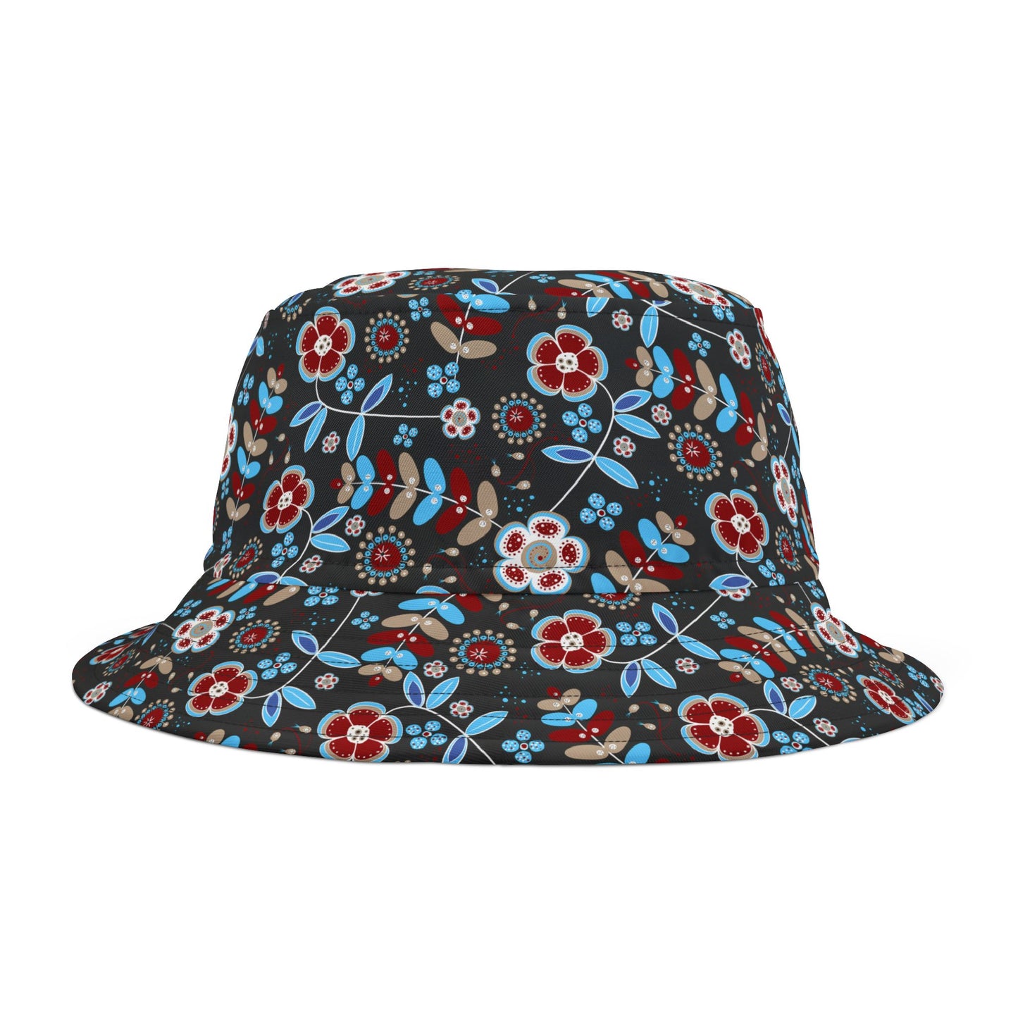 Floral Print Bucket Hat - Summer Accessory, Beach Hat, Festival Gear, Unisex Hat, Gift for Her, Outdoor Wear
