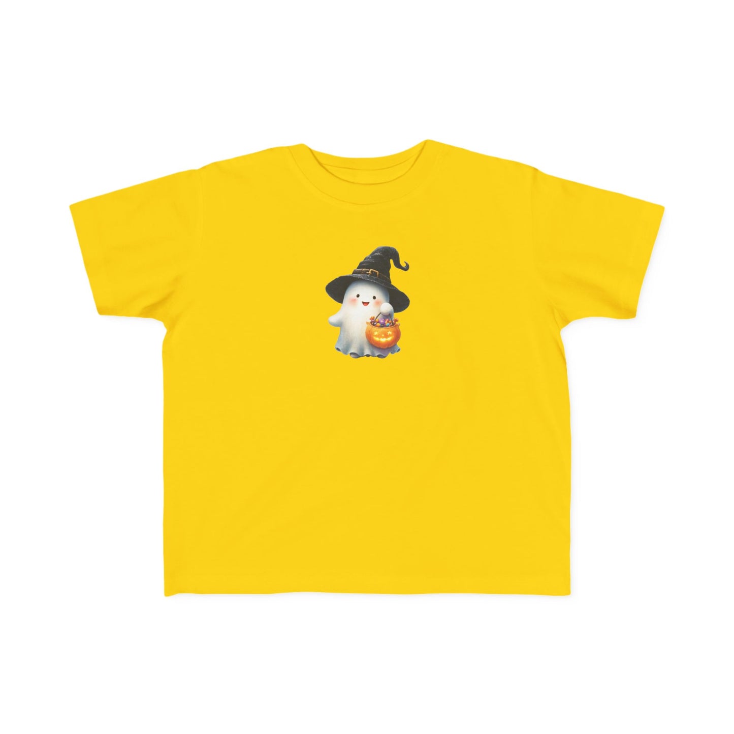 Adorable Halloween Toddler Tee, Cute Ghost Design, Kids Halloween Outfit, Witch Hat Shirt, Toddler Costume Top