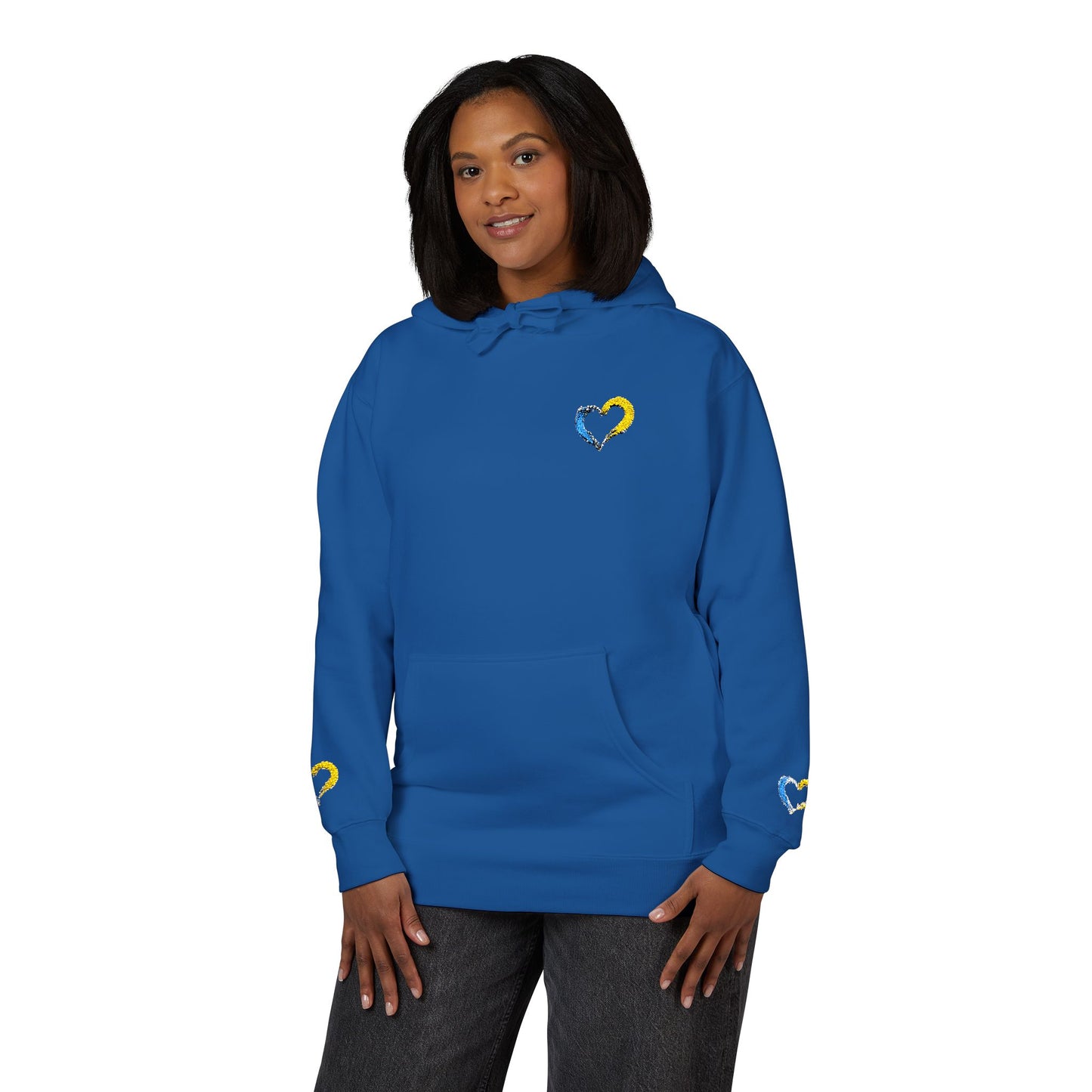 Colorful Heart Unisex Fleece Hoodie | Cozy Gift for Friends, Valentine's Day, Anniversary, Casual Wear, Spring Fashion