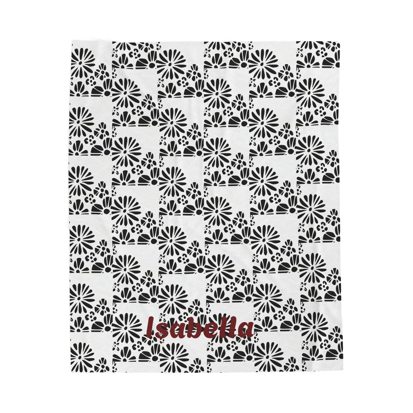 Cozy Personalized Plush Blanket Sophia
