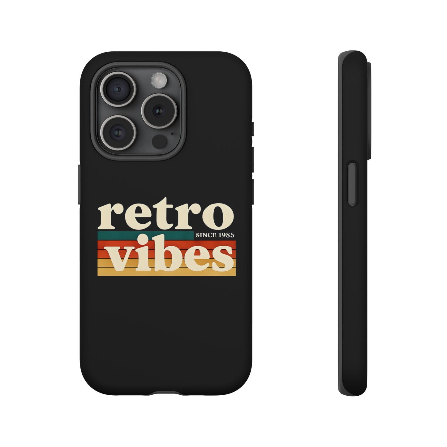 Retro Vibes Phone Case, Tough Phone Cover, Vintage Style Case, Gift for Music Lovers, Retro Aesthetic Accessory