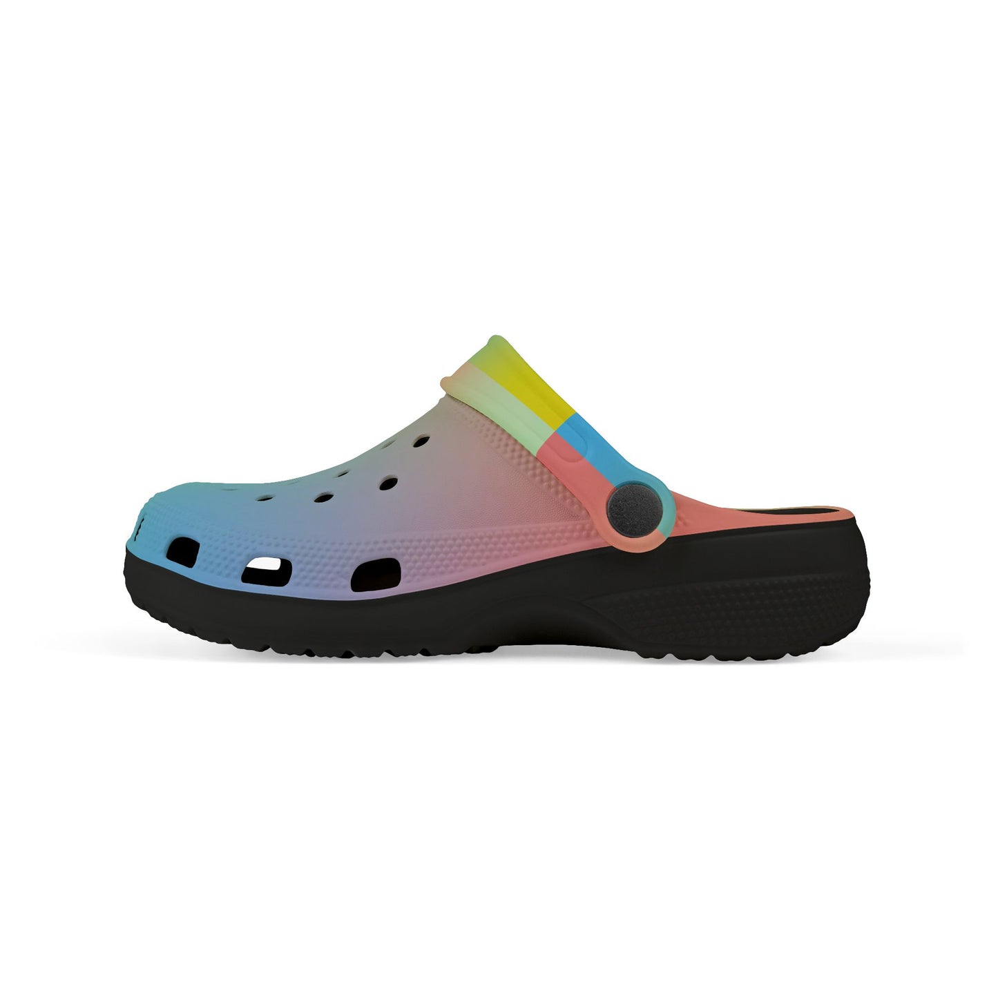Rainbow Kids' EVA Foam Clogs, Colorful Summer Footwear, Playful Garden Shoes, Fun Outdoor Clogs, Comfortable Kids' Summer Sandals