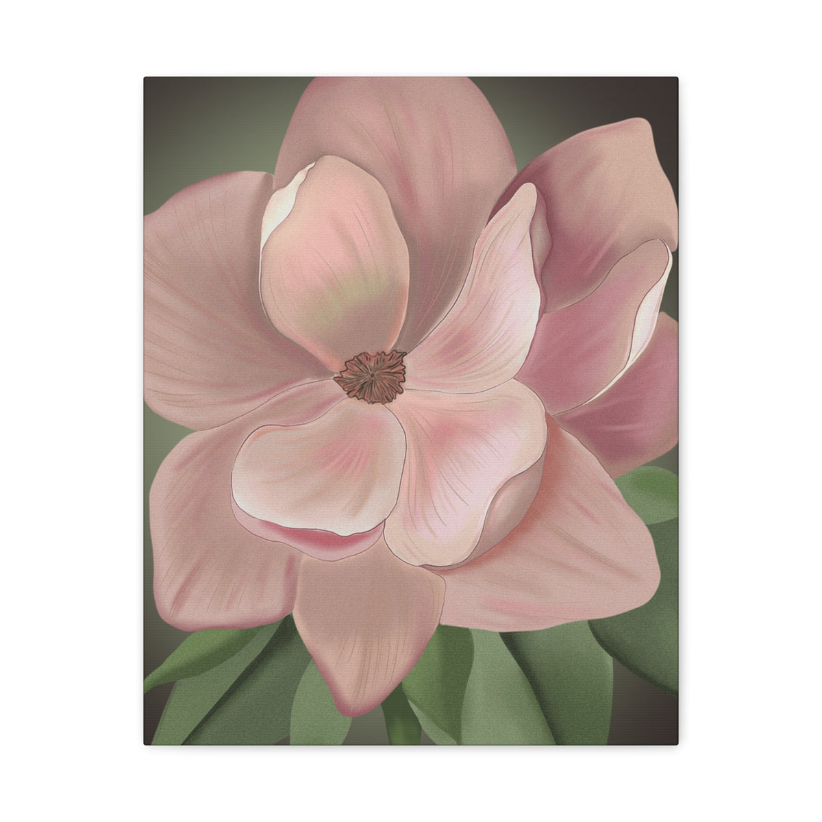 Matte Canvas, Stretched, 1.25" Pink Flowers