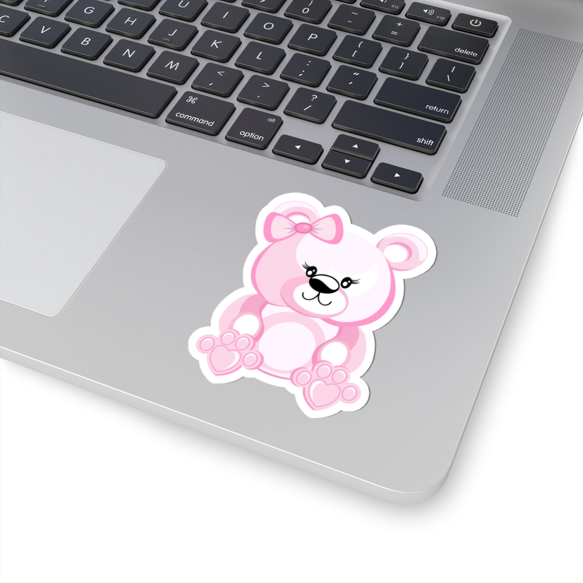 Cute Pink Bear Stickers, Kawaii Stickers, Scrapbooking Supplies, Laptop Decals, Kids Room Decor, Gift for Her
