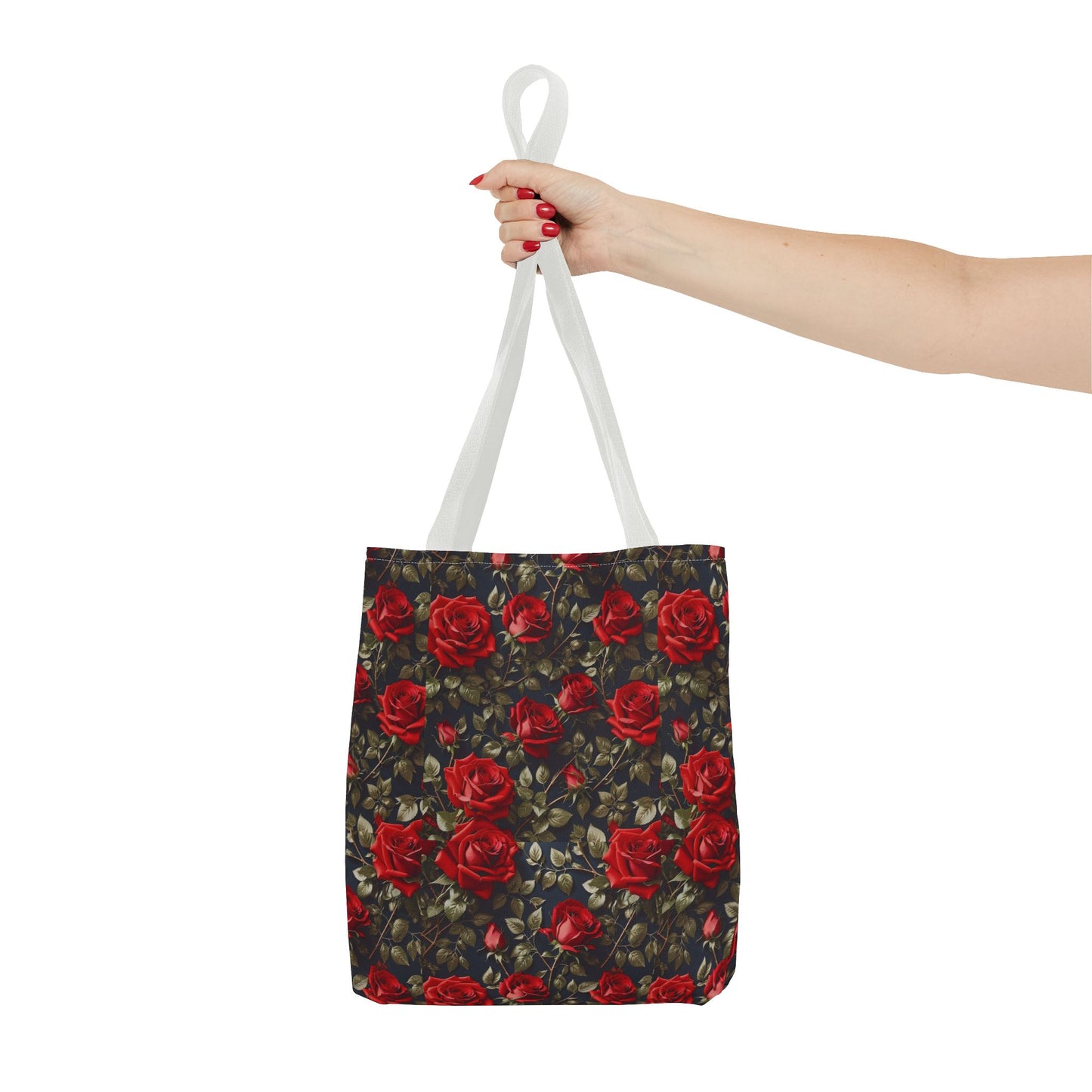 Elegant Floral Tote Bag, Stylish Rose Print, Gift for Her, Eco-Friendly Shopping Bag, Perfect for Spring, Everyday Use, Casual Chic
