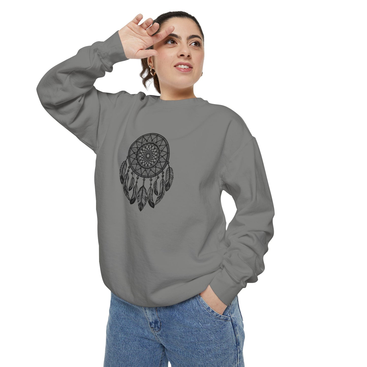 Dreamcatcher Sweatshirt for Cozy Vibes, Perfect Gift for Boho Lovers, Casual Outfits, Fall Style, Relaxing Days
