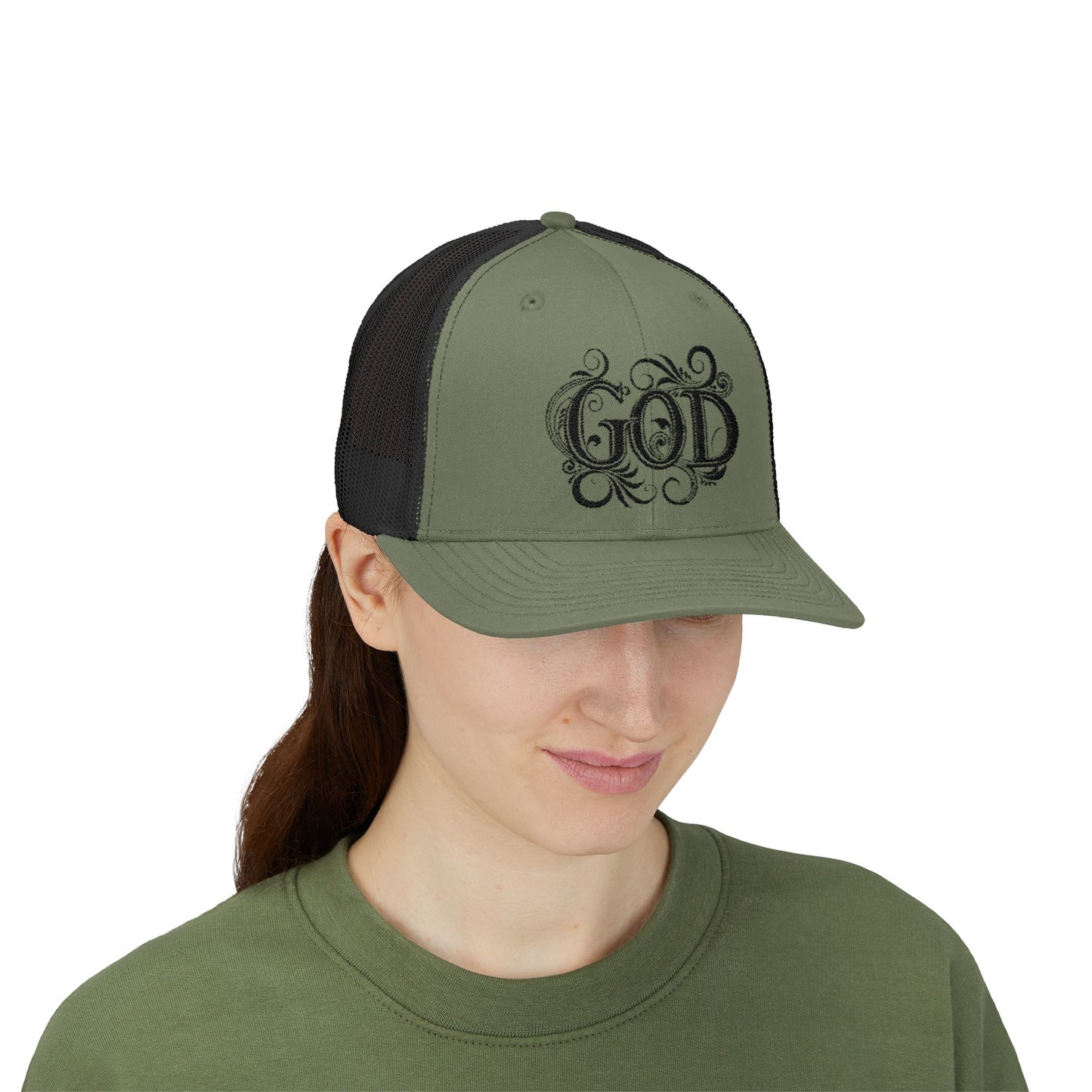 Divine Faith Snapback Trucker Cap - Spiritual Fashion, God Theme hat, Outdoor Style, Gift for Believers, Casual Wear