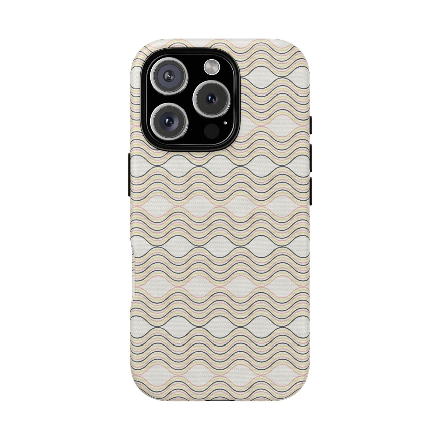 Stylish Phone Case for Tough Protection, Wavy Design, Chic Accessory, Gift for Her, Trendy Tech, Holiday Gift Idea