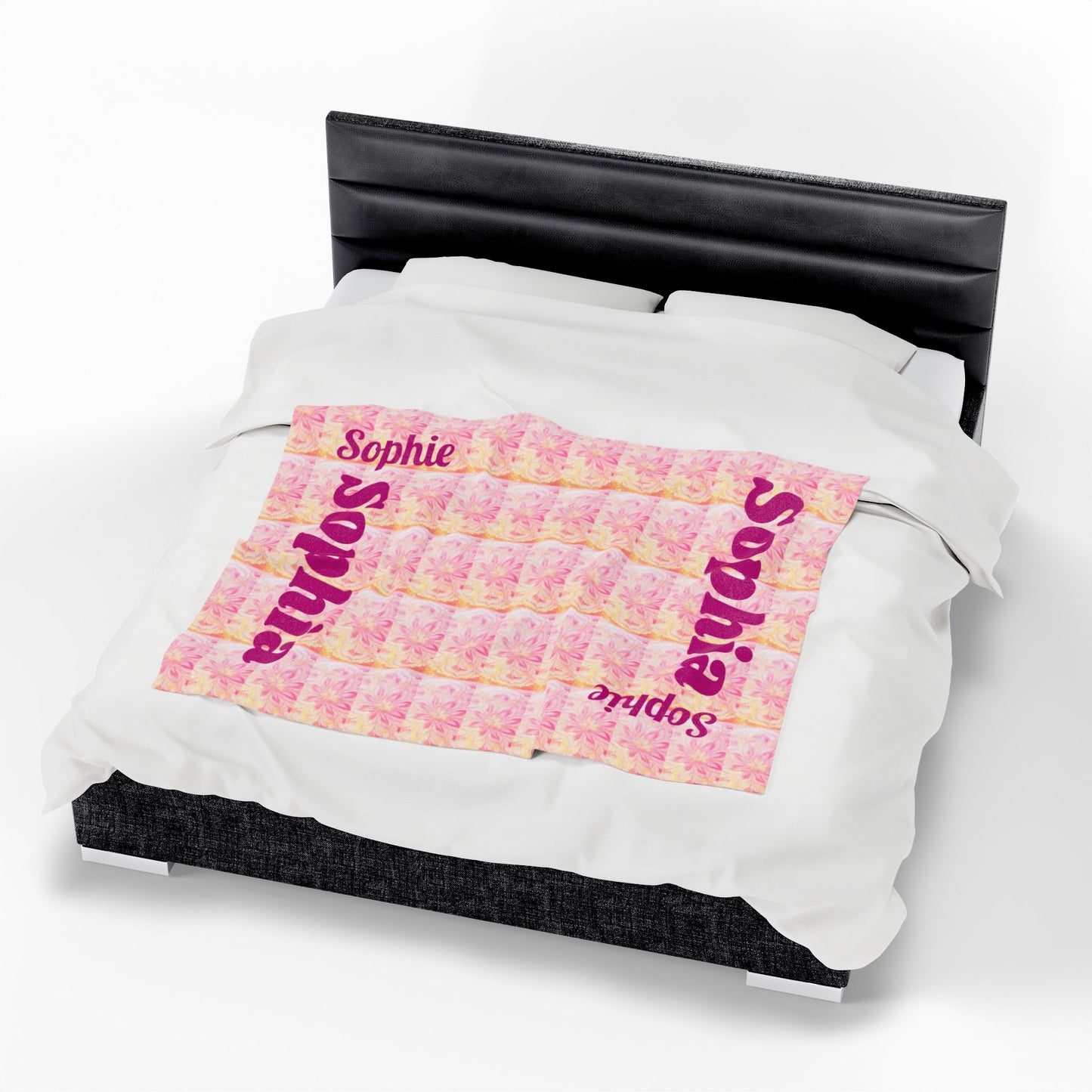 Personalized Velveteen Plush Blanket for Cozy Nights, Custom Soft Throw for Home Decor, Great Gift for Birthdays, Holidays, Baby Showers