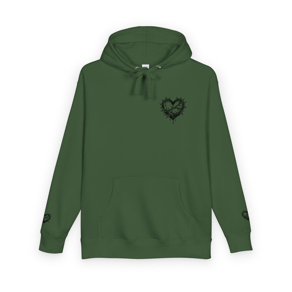 Heartfelt Unisex Fleece Hoodie, Cozy Gift, Casual Wear, Valentine's Day, Romantic Style