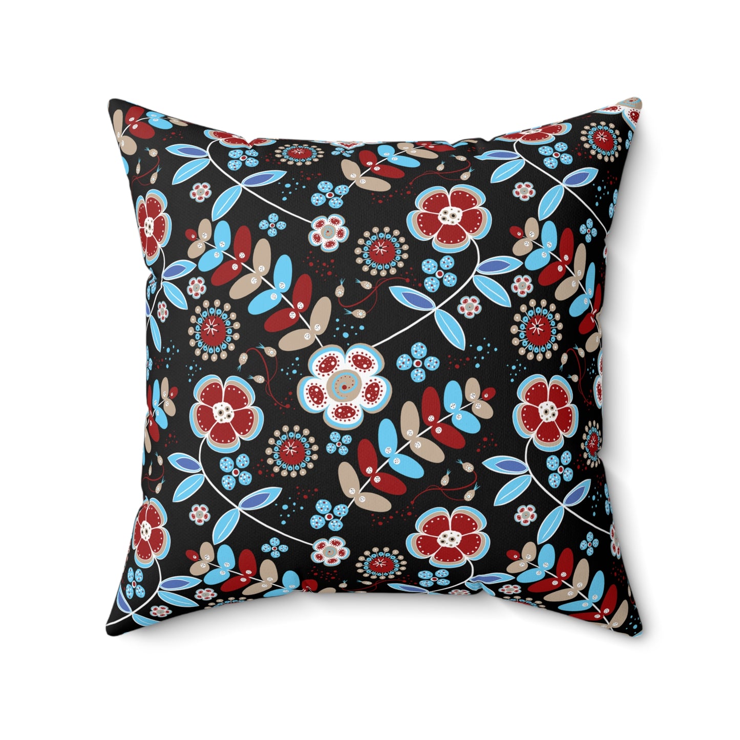 Floral Print Throw Pillow, Modern Decorative Cushion, Cozy Home Accent, Gift for Housewarming, Bohemian Style Decor
