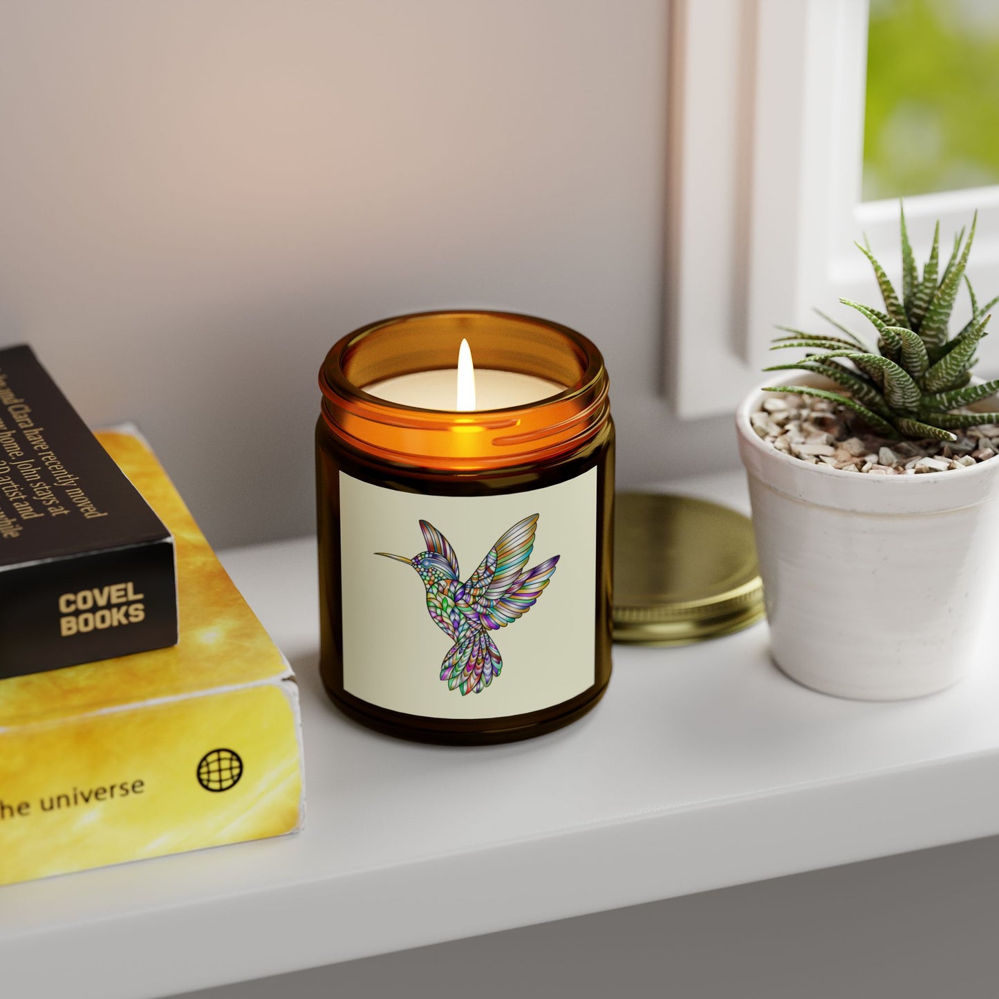 Colorful Hummingbird Scented Candle, Aromatherapy Candle, Gift Idea, Home Decor, Relaxation Candle, Eco-Friendly Wax