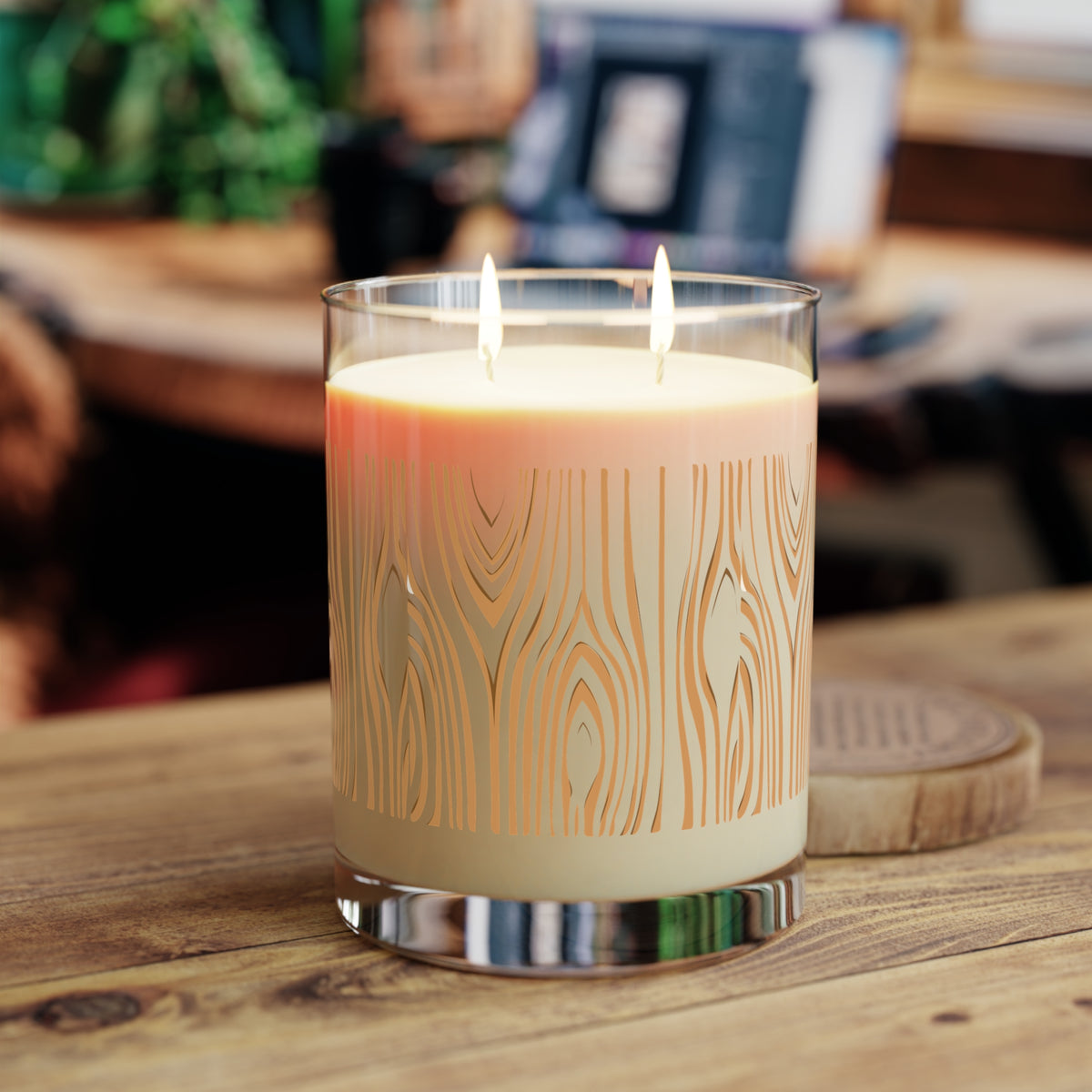 Natural Wood Scented Candle - Cozy Home Decor, Gift for Her, Aromatherapy, Relaxation, Spa Day