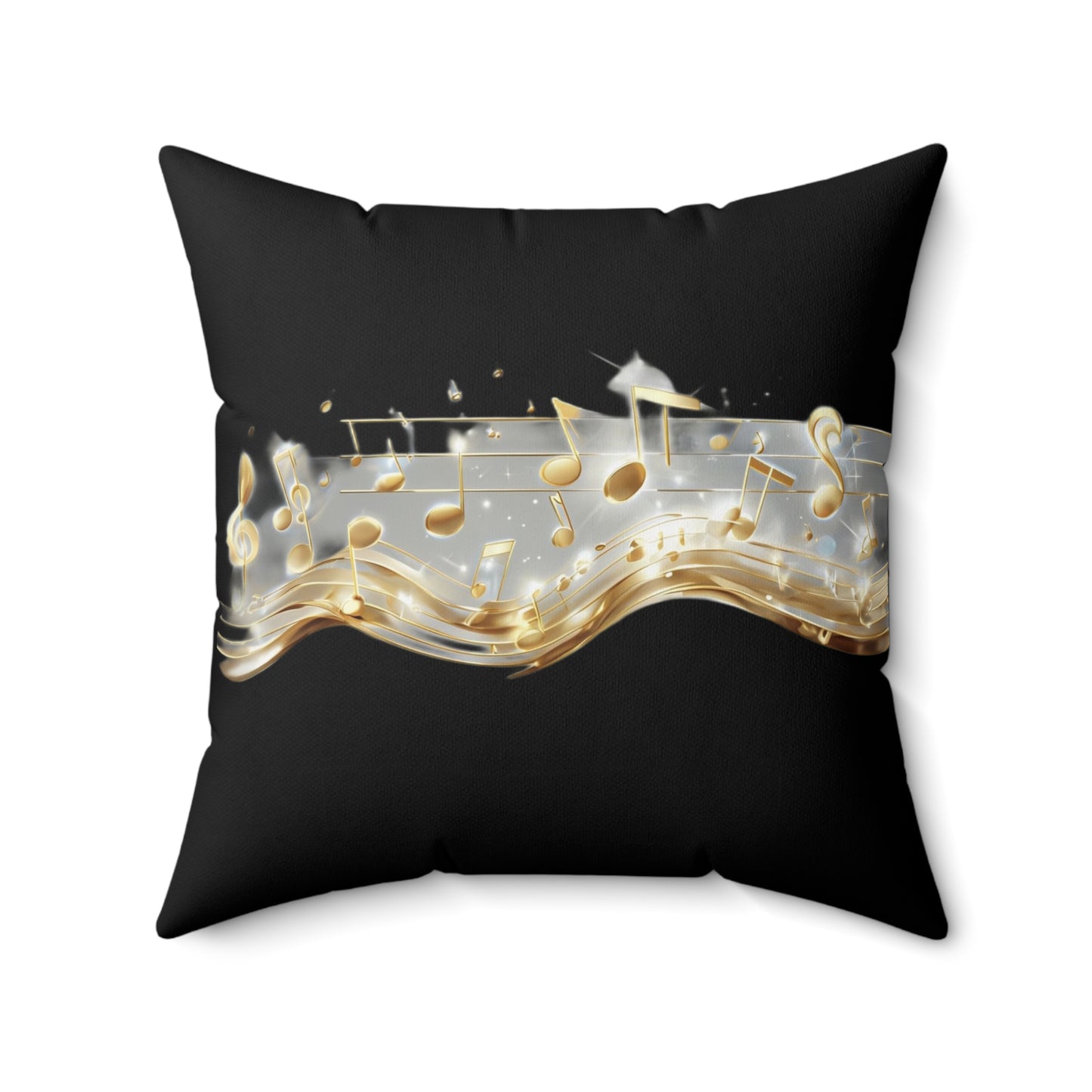 Musical Notes Decorative Pillow Perfect for Music Lovers, Home Decor, Throw Cushion