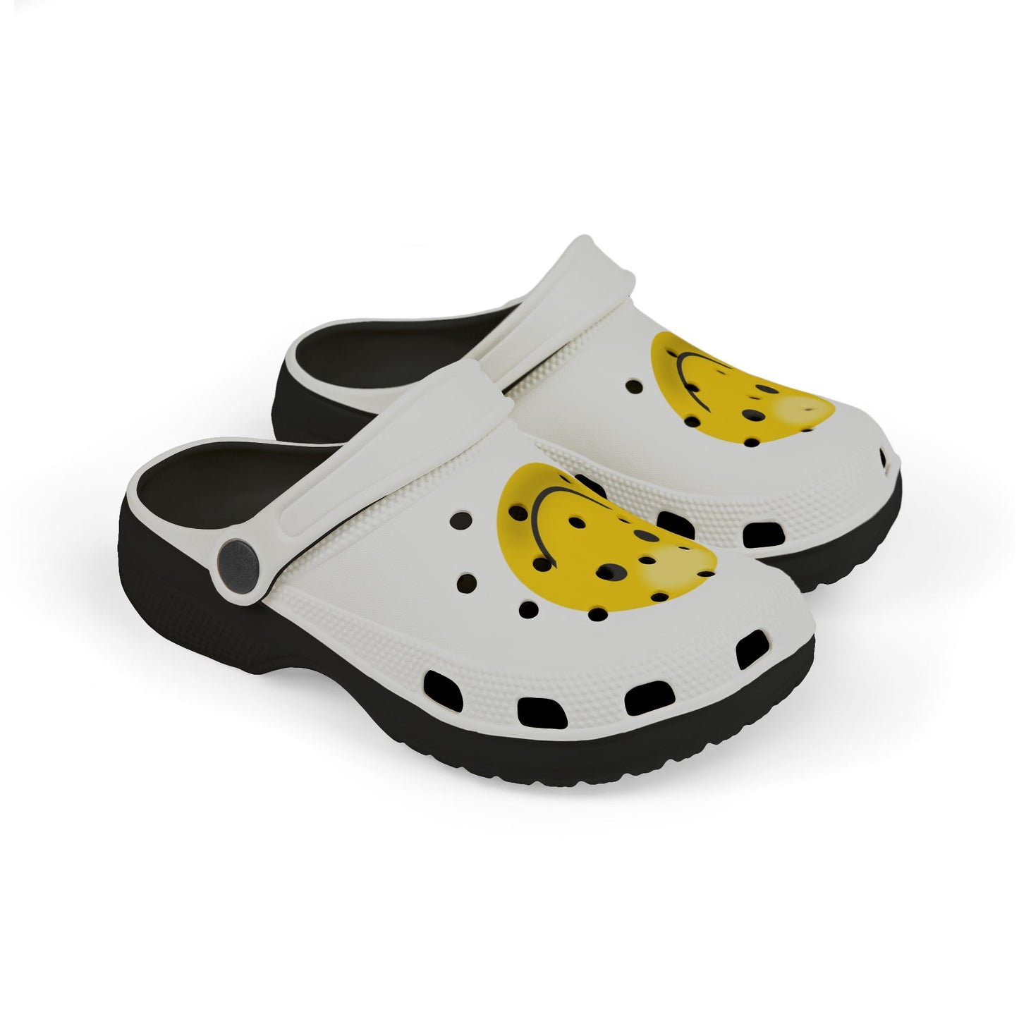 Smiley Face Clogs, Kid's EVA Foam Shoes, Comfortable Summer Footwear, Fun Playtime Shoes, Gift for Kids, Cute Garden Clogs