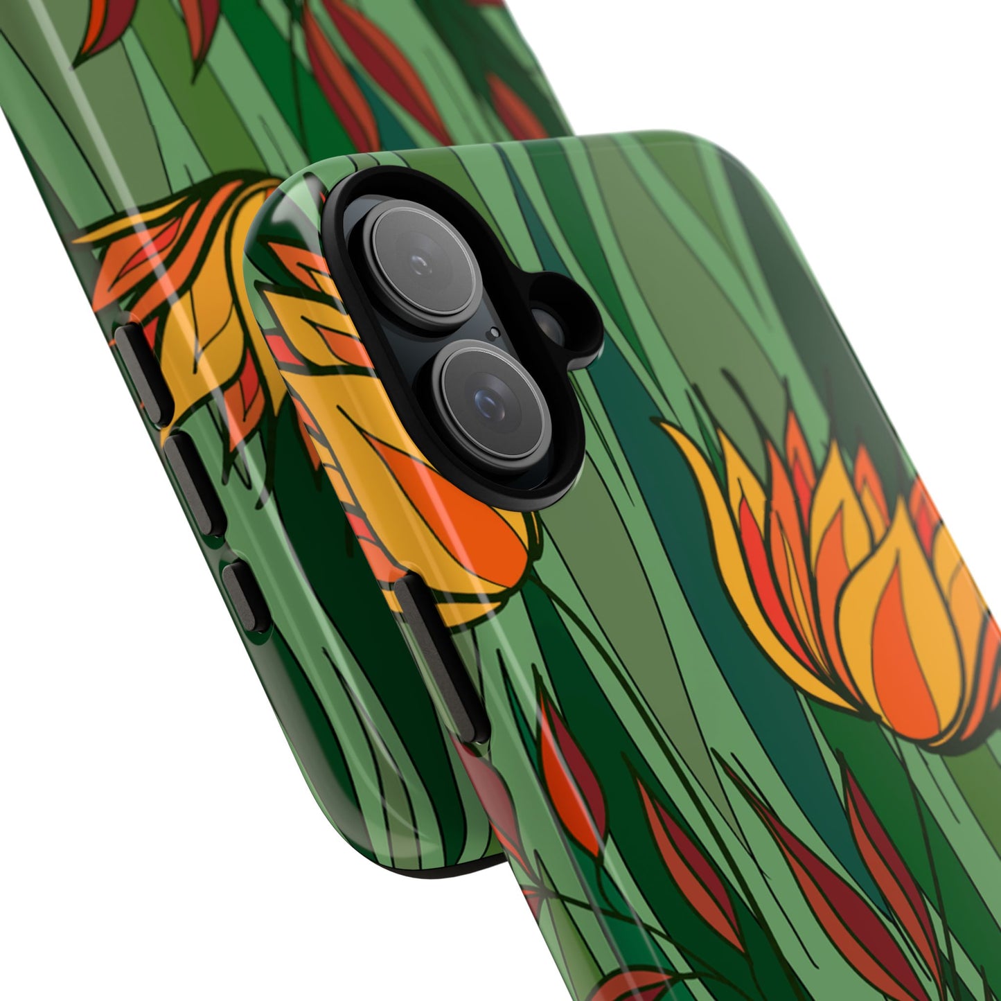 Vibrant Floral Phone Case, Nature-Inspired Tough Case, Eco-Friendly Cover, Unique Gift for Nature Lovers, Spring Decor