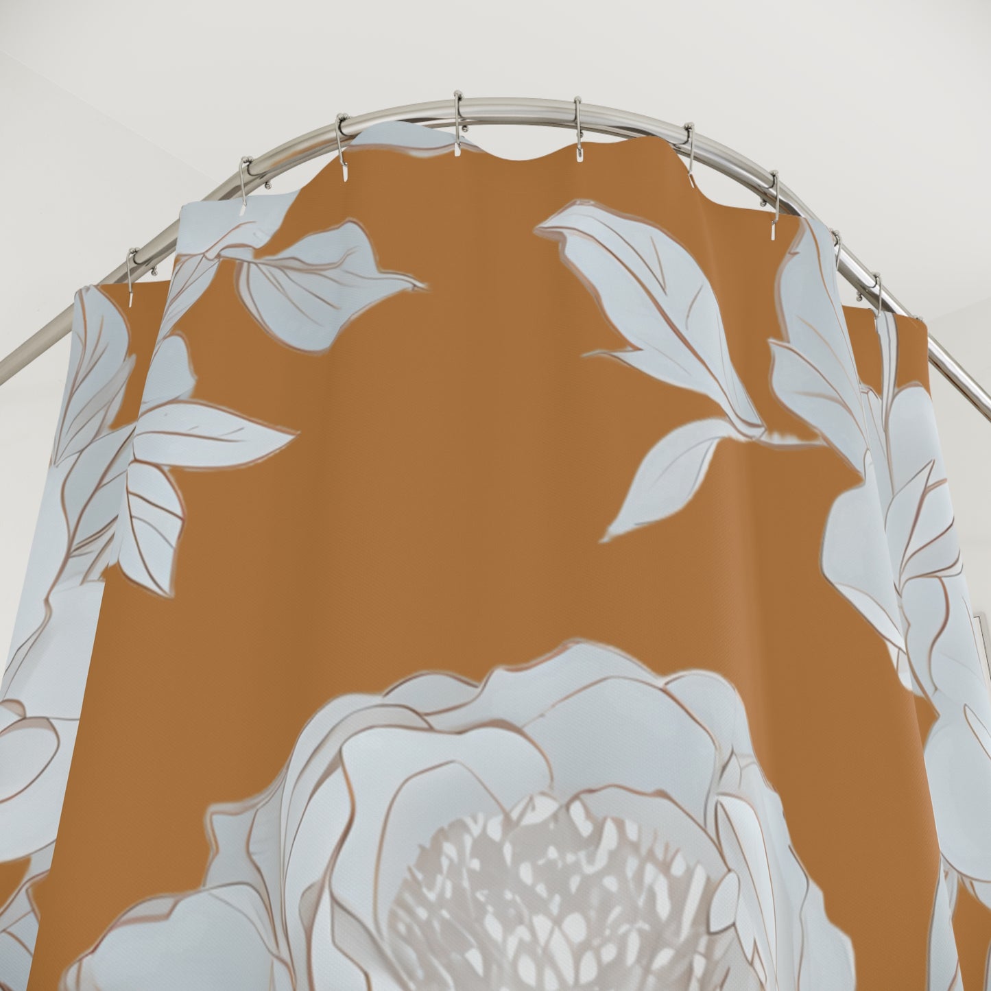 Elegant Floral Shower Curtain Cozy Home Decor