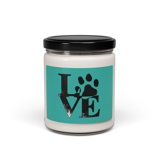 Paw Print Scented Soy Candle